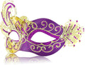 2024 New Purple Masquerade Mask for Women-Peacock Metal Filigree Venetian Mask- Butterfly Mascarade Mask for Women -Perfect for Mardi Gras, Halloween Parties, Costume Party, Carnivals, Wedding