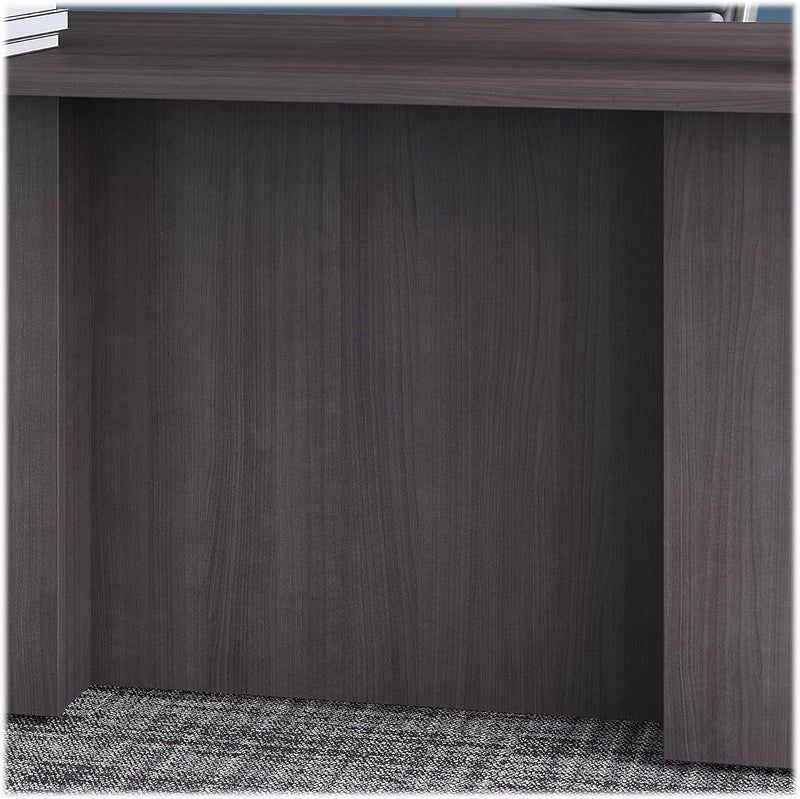 Bbf Office 500 72W X 36D Executive Desk in Storm Gray - Engineered Wood
