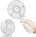 Easyacc Handheld Fan, 2023 4Th New 5000 Battery Operated Desk Fan [ 4 Speed 20 Hours Quiet Powerful Hand Fan ] Power Indicator/One Touch Power off Foldable Personal Fan for Travel Office Outdoor