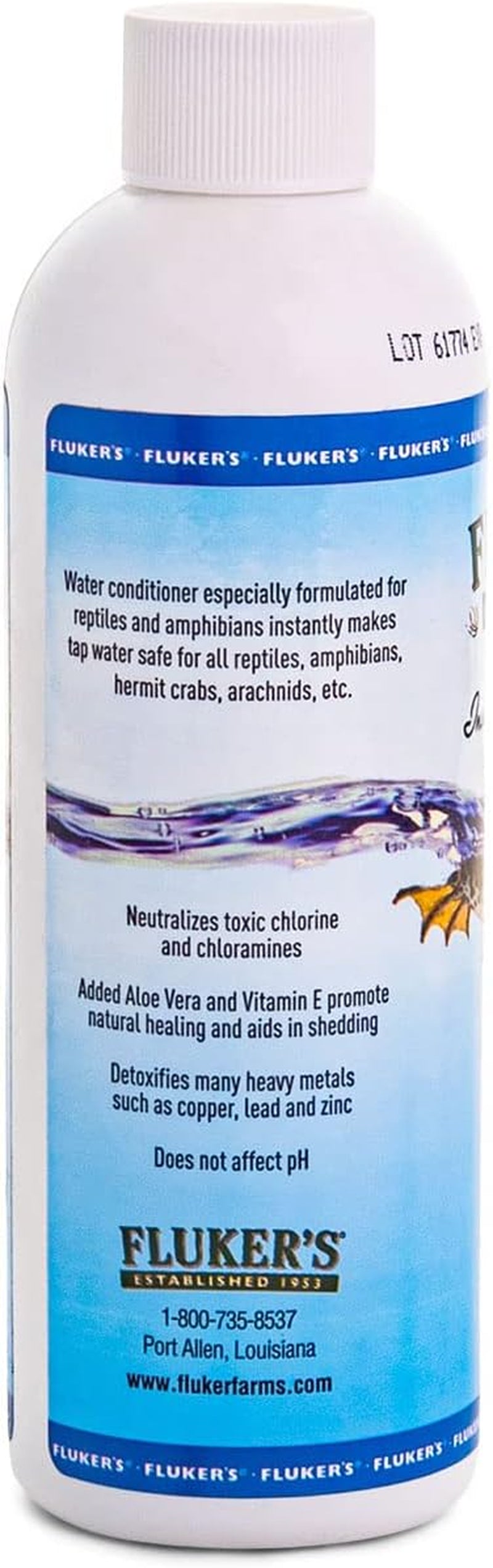 Fluker'S Aloe Dechlorinator Reptile Water Cleaner, 8 Oz