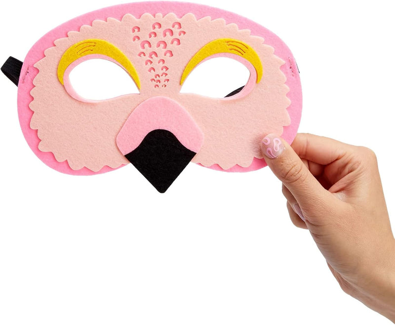 BLUE PANDA 12 Pack Felt Animal Masks for Kids, Jungle Safari Party Favors for Birthday (7X7.2 In)