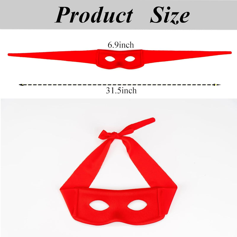 4 Pcs Halloween Costume Eye Mask Hero Masquerade Cosplay Accessories Dress up Party