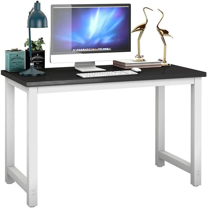 Black Wood Computer Desk PC Laptop Table Study Workstation Home Office