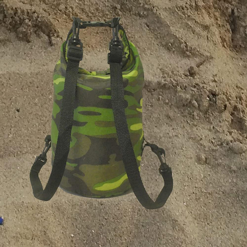 Floating Waterproof Dry Bag 20L Is Suitable for 1-2 People Roll Top Bag to Keep Equipment Dry Waterproof Dry and Wet Bag Is Suitable for Kayaking Rafting Boating Swimming Camping Hiking Beach Fishing Camouflage Bag