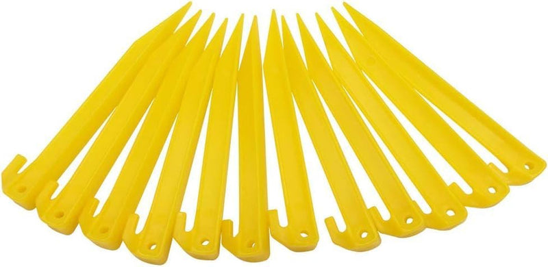 12Pcs Plastic Ground Nails, Outdoor Camping Tent Accessories, Lazy Inflatable Sofa Fixing Nails