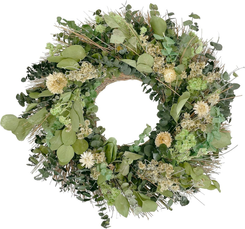 ANDALUCA Natural Botanical Floral Decorative Wreath (Sunshine Blooms)