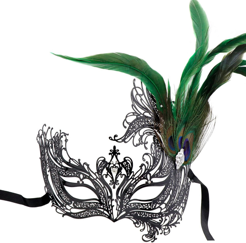 Coddsmz Women Feather Masquerade Mask Venetian Party Mask Mardi Gras Masks Princess Fancy Dress Mask Halloween Costume Mask