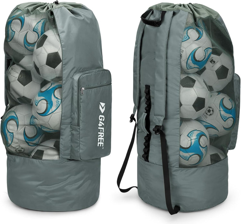 G4Free Extra Large Mesh Ball Bag Soccer Ball Bag Basketball Bag Football Bag Equipment Large Storage Carry Bag Volleyball Bag for Soccer Basketball Football Volleyball Swim