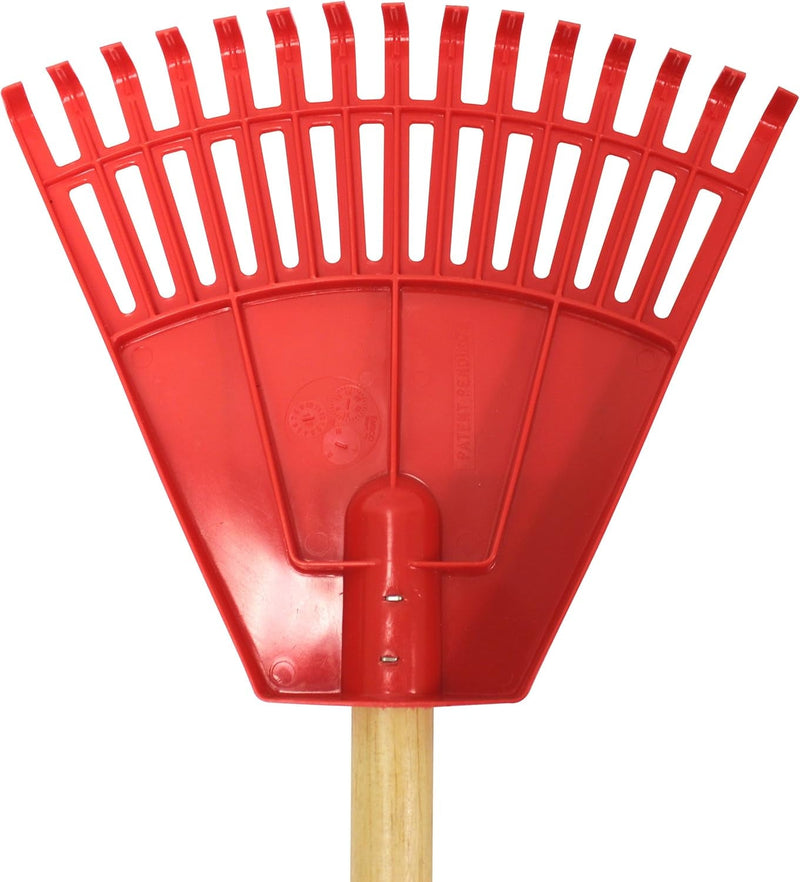 Emsco Group 9049-1AZ Little Diggers Leaf Rake – Child Safe Tool – Garden with Your Kids, Red