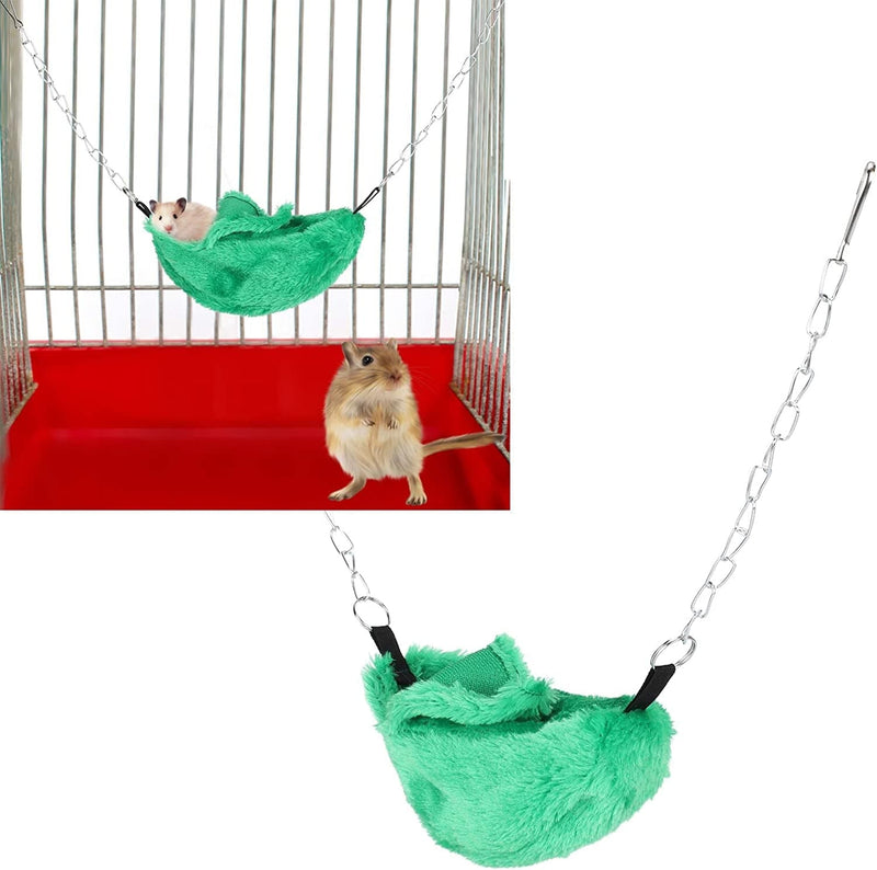 DAGT Banana Shape Nests, 3 Sets Pet Cage Pet Warm Nests, Winter Warm Nests Hanging Swing Bed, Pet Bed for Birds Pet Accessories Hamsters(Green)