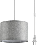 15 Feet Plug in Pendant Light, Black Extension Hanging Lantern Cord Cable with In-Line On/Off Switch