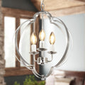 DLLT 3-Light Black Farmhouse Chandelier, Rustic Dining Room Light Fixtures over Table, Copper Adjustable Chandelier for Entryway, Living Room, Bedroom, 40W, E12 Base (Bulbs Not Included)