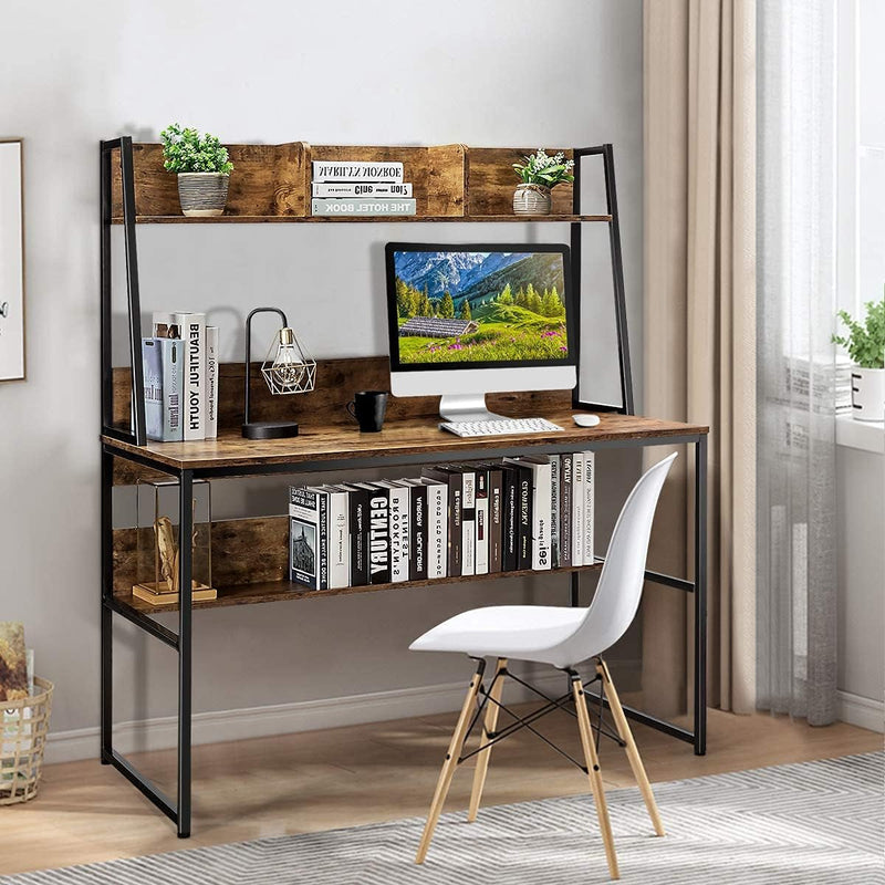 Computer Desk, Rustic Brown