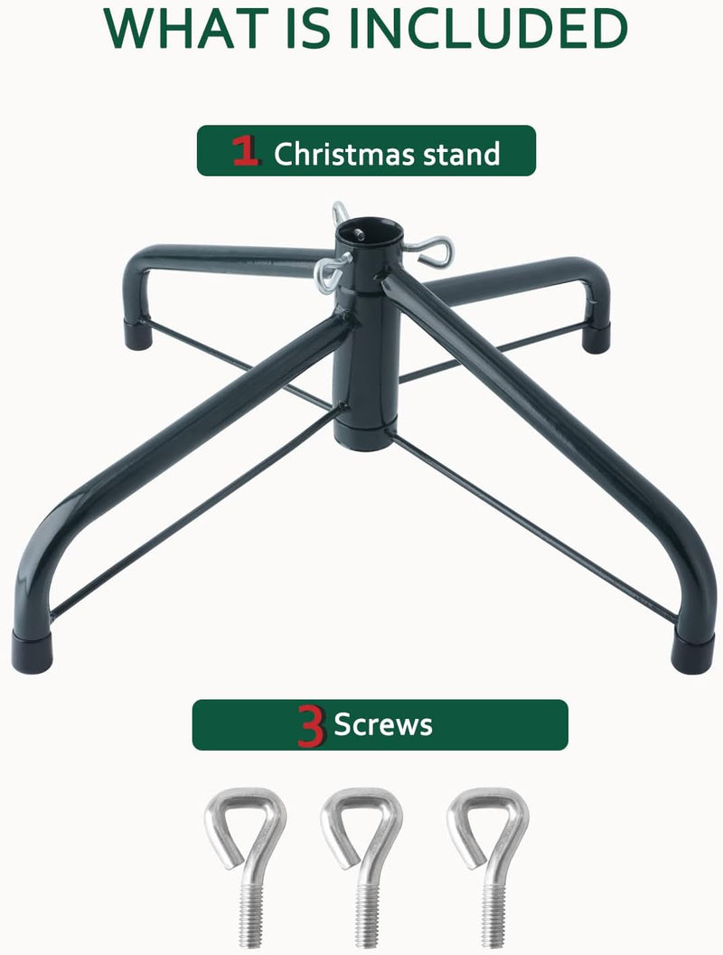 ELFJOY Artificial Christmas Tree Stand for Live Tree Metal Foldable Tree Stand （54Cm）