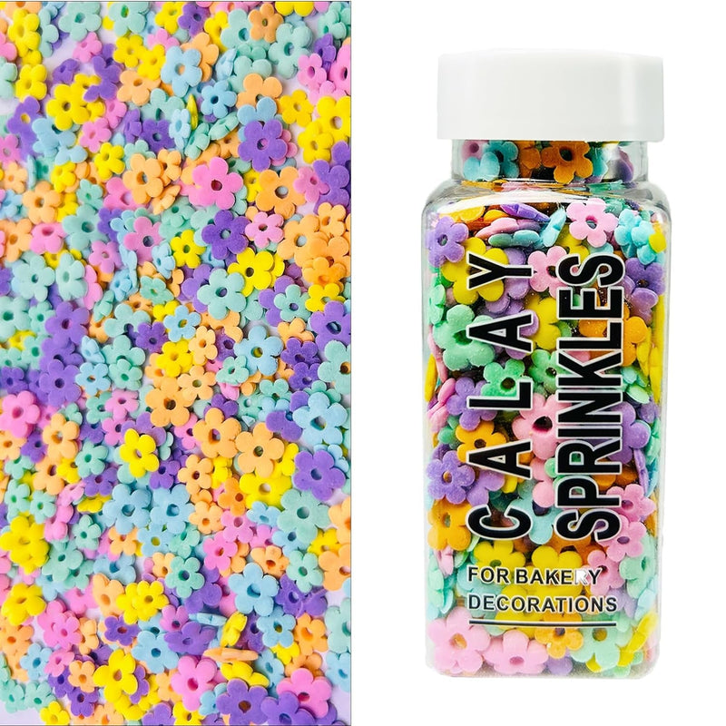 Edible Pink Purple Blue White Sprinkles Mix, Perfect for Cake Decorations, Baking, Cookies, Cupcake Decorating Ice Cream Toppings Celebrations Shaker Jar Wedding Shower Party Christmas Supplies