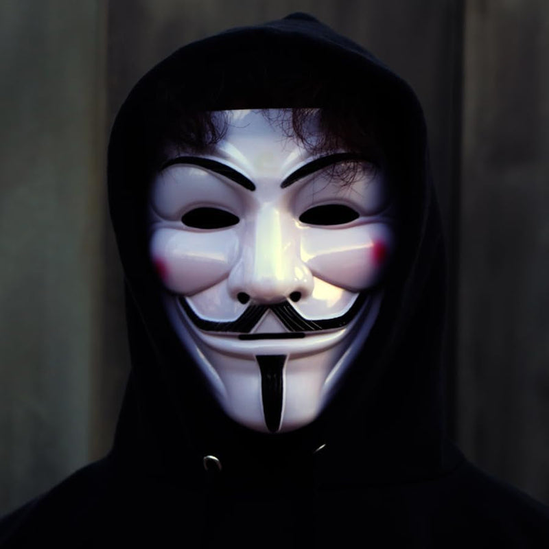 Diximus V for Vendetta Mask Anonymous Guy Fawkes Halloween Mask Hacker Mask