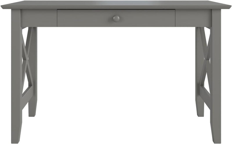 AFI Lexi Desk with Drawer and Charger Grey
