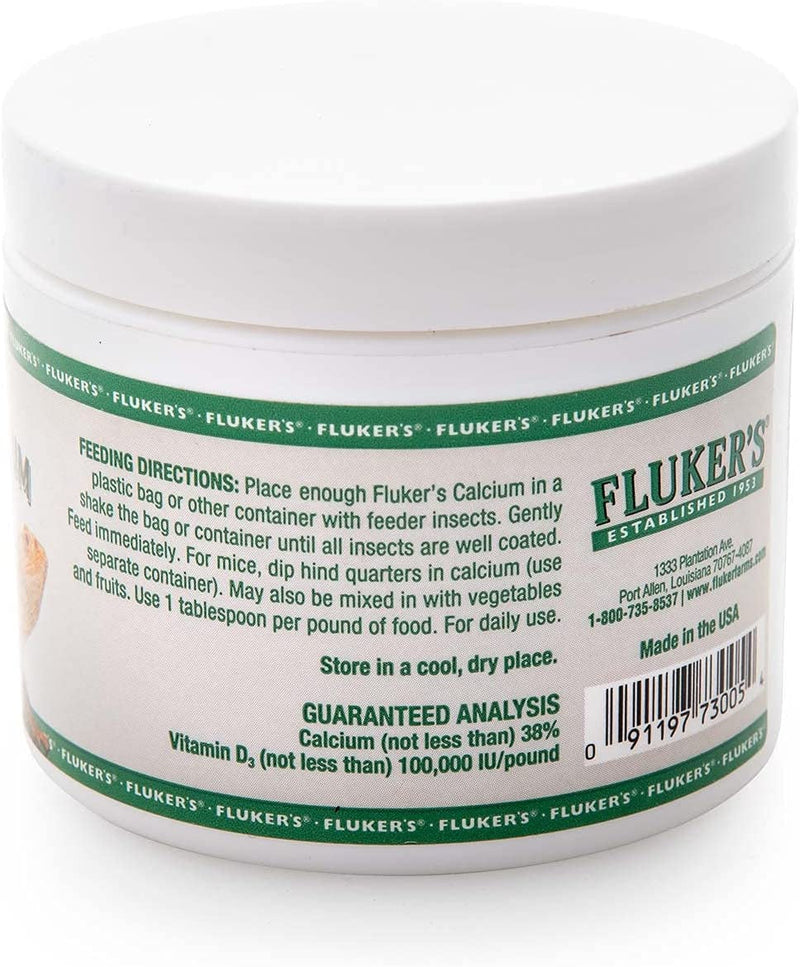 Fluker'S Calcium Reptile Supplement with Added Vitamin D3, 4 Oz.