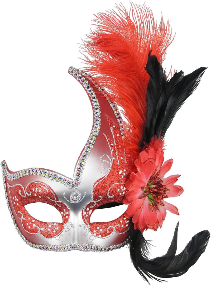 Coddsmz Women Feather Masquerade Mask Venetian Party Mask Mardi Gras Masks Princess Fancy Dress Mask Halloween Costume Mask