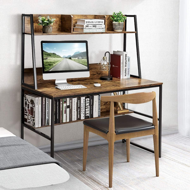 Computer Desk, Rustic Brown