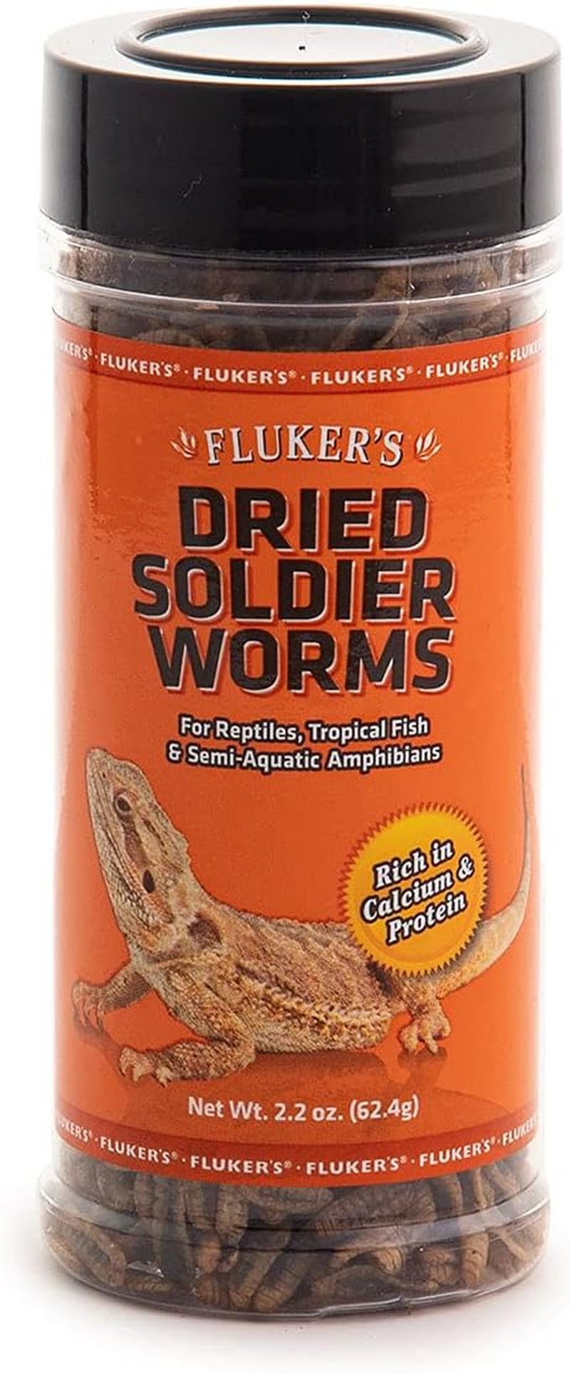 Fluker'S Freeze Dried Insects, Nutrient, Packed Mealworms, Ideal for Lizards, Reptiles, Birds, Fish, Hedgehogs, 1.7 Oz