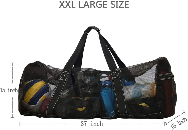 Bulex XXL Mesh Duffle Bag for Scuba Dive or Snorkel Gear, Extra Large Snorkeling Equipment Carry Bag, Ideal for Beach Pool Swimming Free Diving Kayak Spearfishing