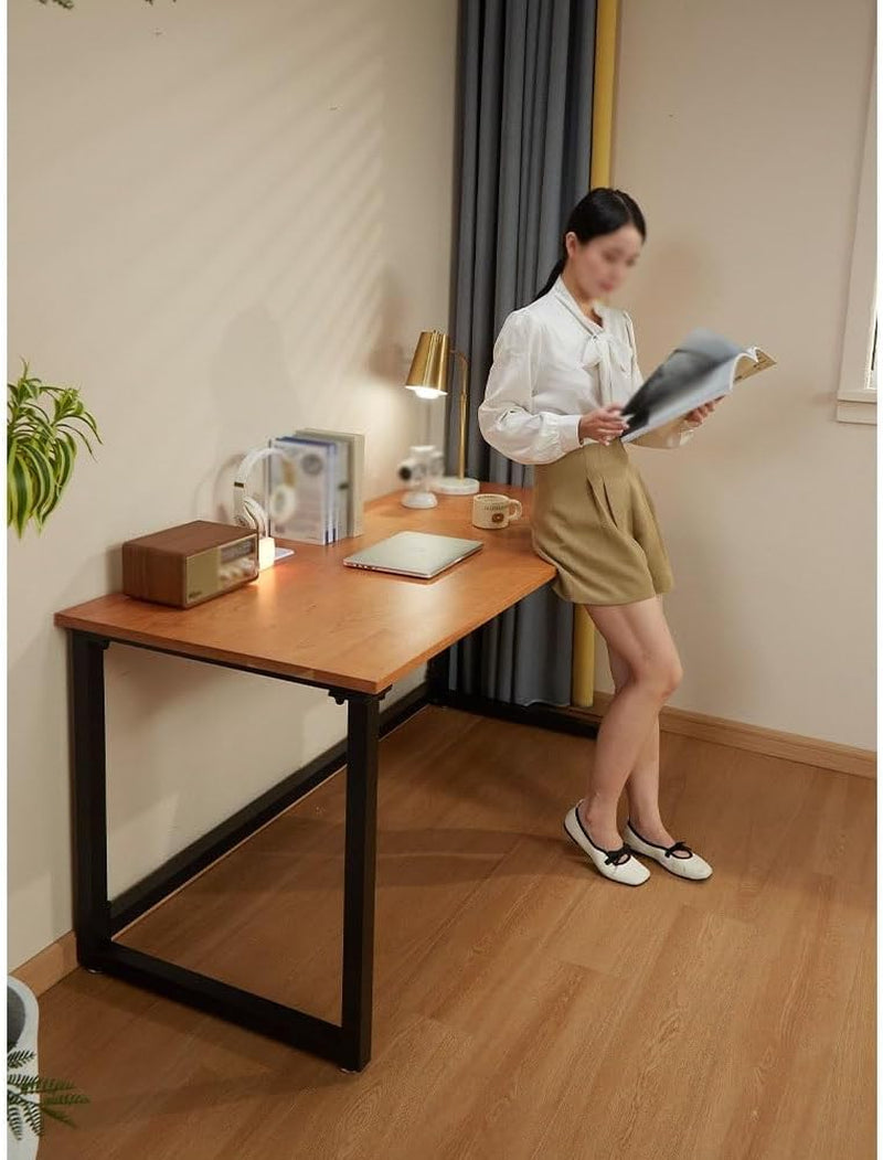 Computer Desk Side Table Computer Table Desktop Home Study Solid Wood Table Desk Light Luxury Office Desk Bedroom Study Table Writing Table Gaming Desk Large Desk(180 * 80 * 75Cm)