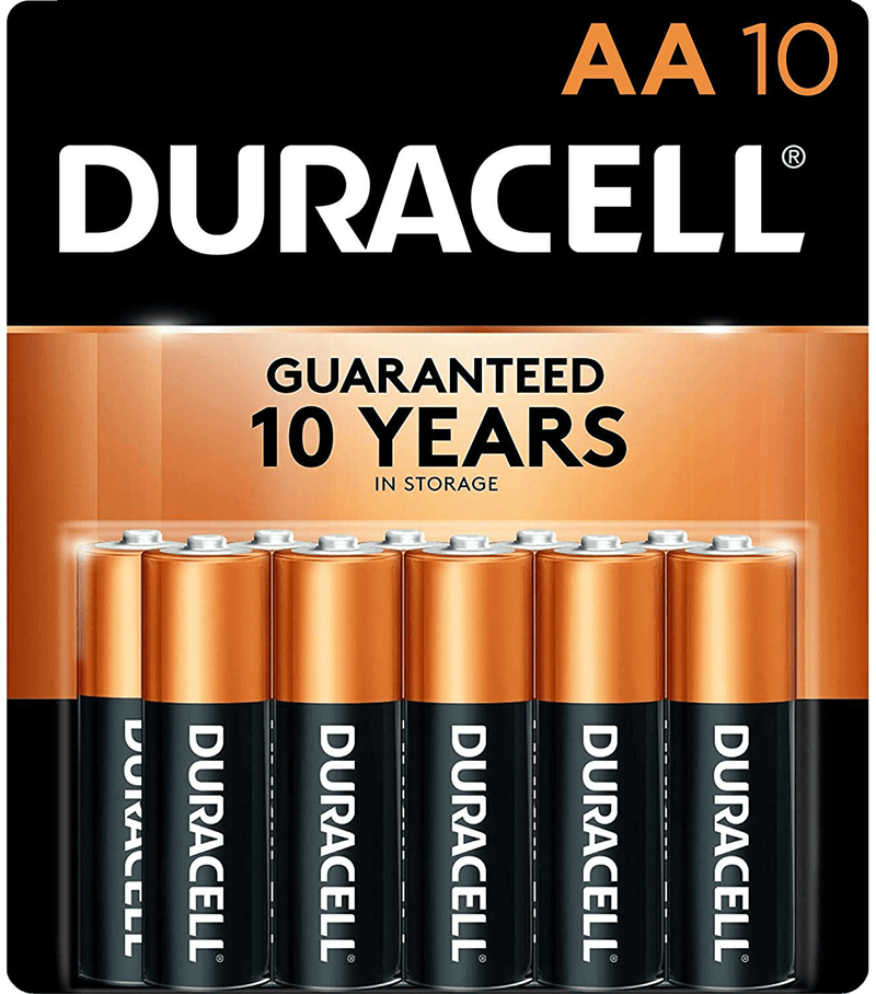 Duracell - CopperTop AA Alkaline Batteries - Long Lasting, All-Purpose Double A Battery for Household and Business - 28 Count Electronics > Electronics Accessories > Power > Batteries Duracell 10 Count  