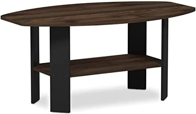 Furinno Simple Design Coffee Table, Amber Pine/Black