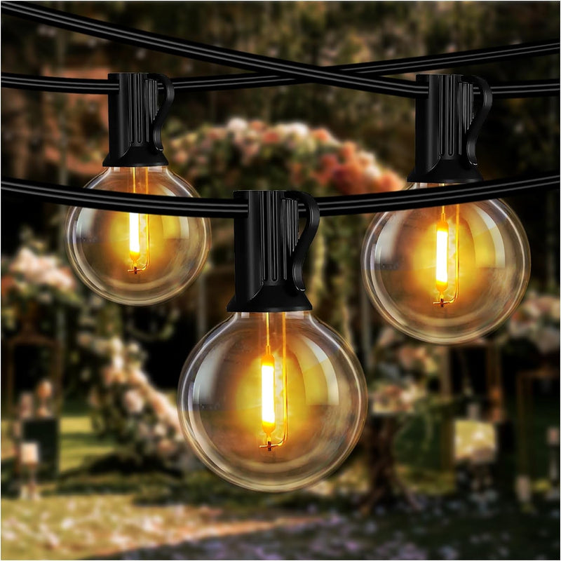 DAYBETTER 200FT Outdoor String Lights Waterproof, G40 Globe Led Patio Luces with Edison Vintage Bulbs, Connectable Outdoor Decor for Yard Porch Bistro