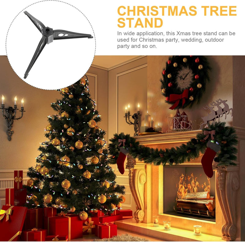 ARTIBETTER Christmas Tree Holder Plastic Artificial Christmas Tree Folding Stand Replacement Xmas Tree Stand Base for Real Artificial Trees 10Cm