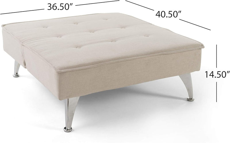 Christopher Knight Home Gemma Fabric Sofa Bed, Mellow Ivory, Dimensions: 37.00”D X 36.25”W X 29.00”H