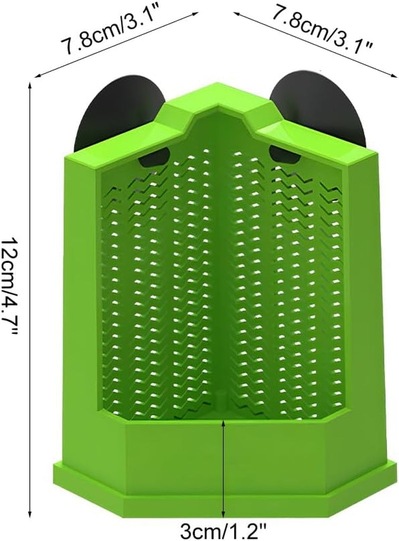 Bearded Dragon Feeder, Corner Reptile Feeder Box Wall-Mounted Terrarium Feeder with Suction Cups for Lizard, Iguana, Gecko,Bearded Dragon