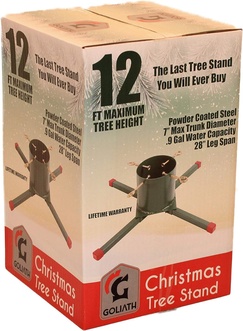 Goliath Welded Steel Christmas Tree Stand for Live Trees 5 to 12 Foot