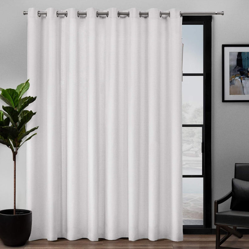 Exclusive Home Curtains Loha Single Curtain Panel, 108X84, Winter White