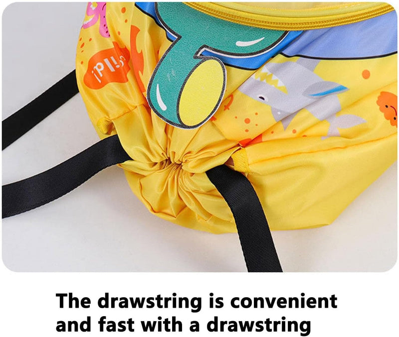 Children'S Swimming Bag Wet and Dry Separation Beach Backpack, Cartoon Animals Swim Bag with Shoe Compartment Kid Swim Bag Sports Gym Backpack for Girls Boys