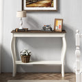 Choochoo Narrow Console Table, Chic Accent Sofa Table, Entryway Table, White