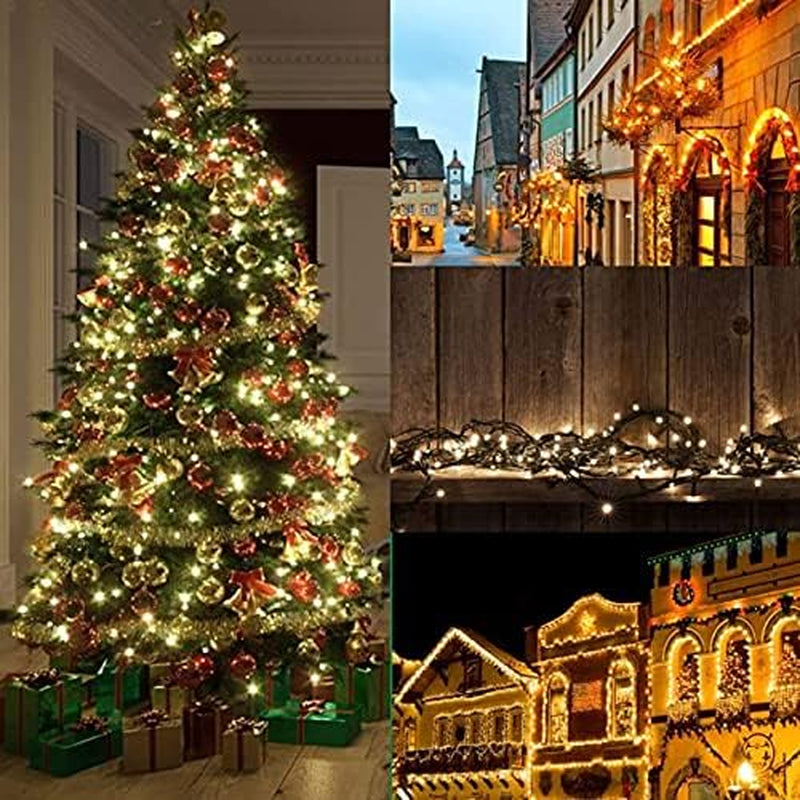 12V Outdoor String Lights（Warm White）- Low Voltage Outdoor String Lights -Works with Low Voltage Landscape Lighting Systems -For Holiday Decorations, Christmas Tree Lights Holiday Party Wedding