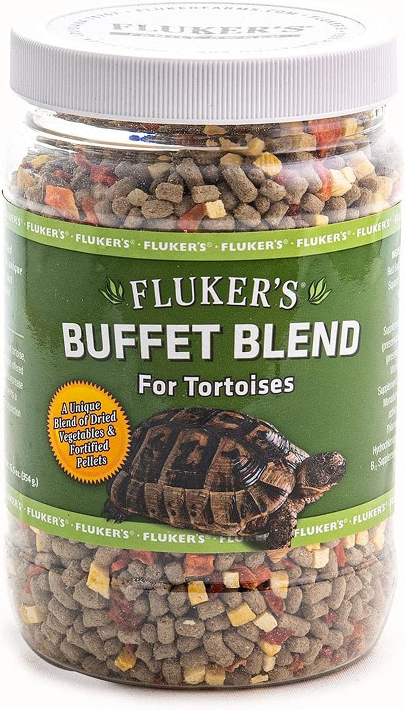 Fluker'S Buffet Blend Tortoise Diet, Veggies with Fortified Pellets, 12.5 Oz