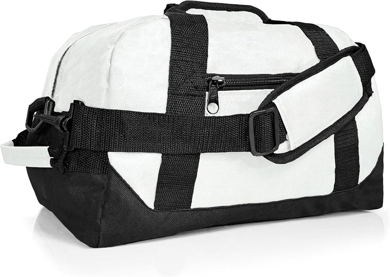 DALIX 14" Small Duffle Bag Two Toned Gym Travel Bag