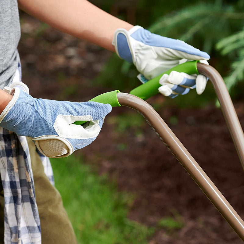 AMES Leaf Grabber Rake with Long Handle & Cushioned Grip for Leaves, Lawn Clippings, Twigs, Yard Waste