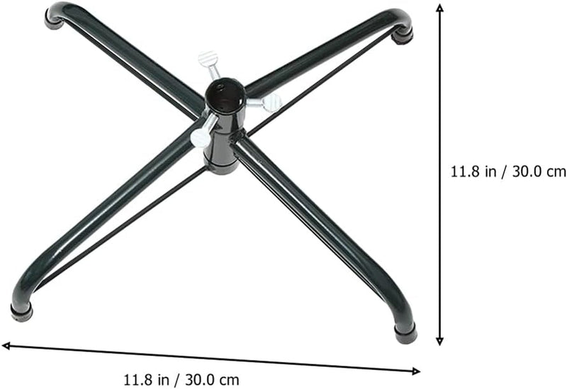 DOITOOL Christmas Tree Stand, Xmas Tree Bracket, Artificial Christmas Tree Holders, Folding Sturdy Iron Metal Holder Base Bracket for Christmas Tree (30Cm)