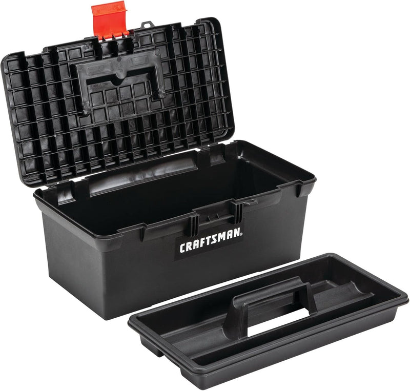 CRAFTSMAN Tool Box, Tool Storage, Lockable, Black, 16 Inch (CMST16005)