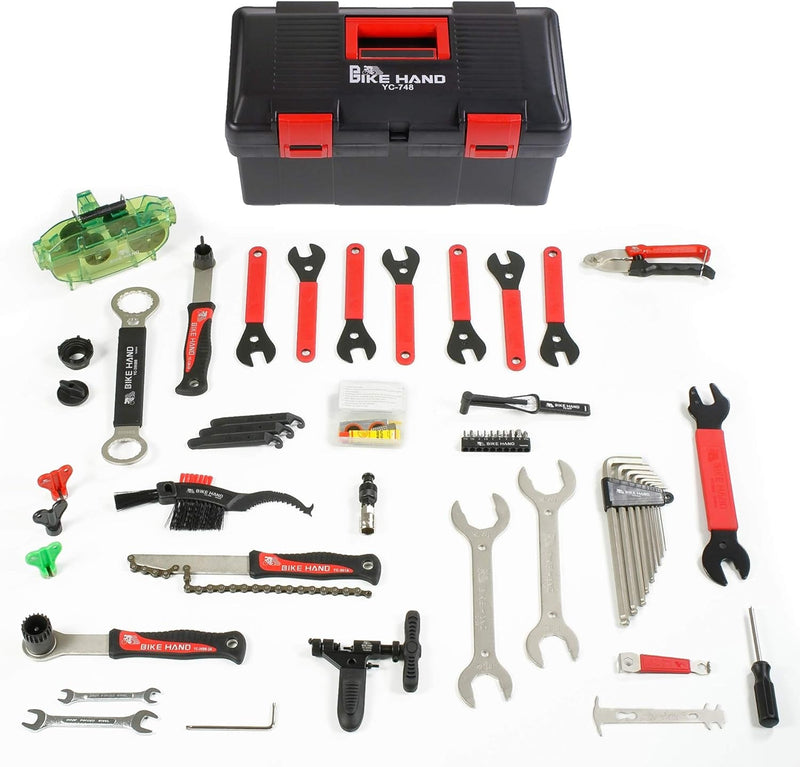 Bikehand 37Pcs Bike Bicycle Repair Tool Kit with Torque Wrench - Quality Tools Kit Set for Mountain Bike Road Bike Maintenance in a Neat Storage Case