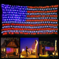 420 LED American Advanced Flag String Lights, Waterproof Led Flag Net Light of the United States for Yard,Garden Decoration, Festival, Holiday, Party Decoration,Christmas Decorations (Plug in Power)