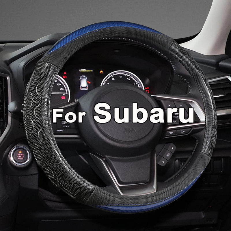 GIANT PANDA Steering Wheel Cover for Subaru Forester, Car Steering Wheel Cover for Subaru Outback and Crosstrek - Orange