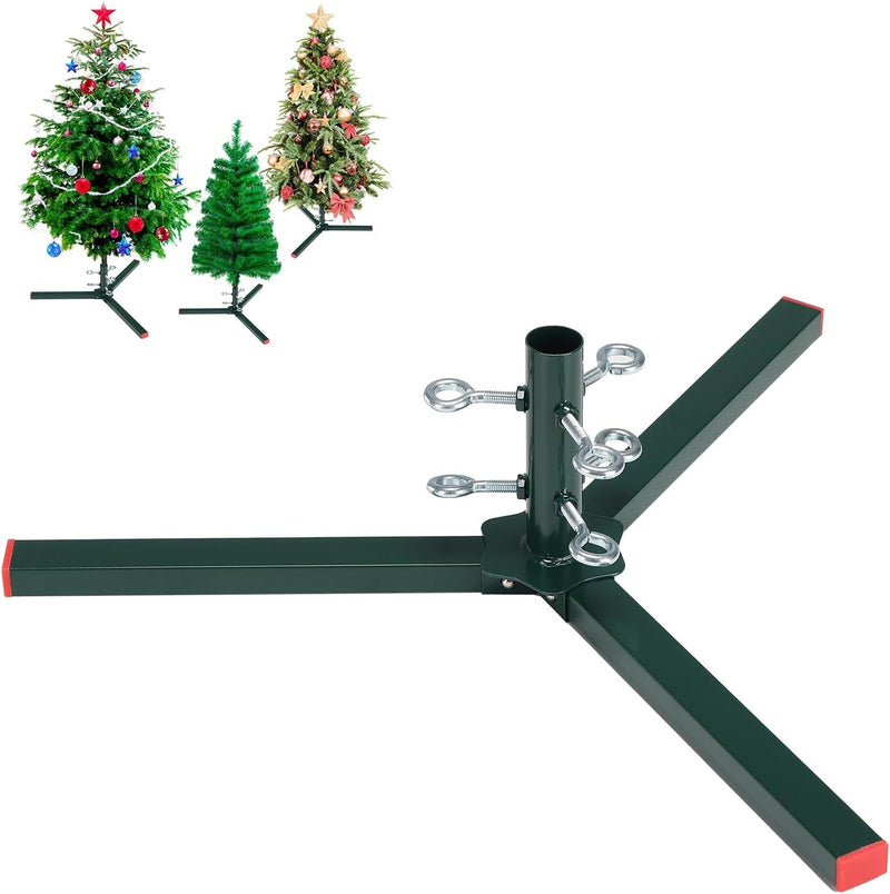 Bsbsbest Christmas Tree Stand for Artificial Trees, Fits 0.5-1.25 Inch Tree Pole，Replacement Xmas Tree Stand Base for 4 Ft to 8 Ft Artificial Trees, Black