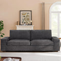 Chenille Loveseat Couch -71.3" Modern Design Sofa for Livingroom Clearance with Solid Wood, Metal Frame, Durable，Removable Back Cushion and Seat Cushion, Easy Cleaning(Grey)