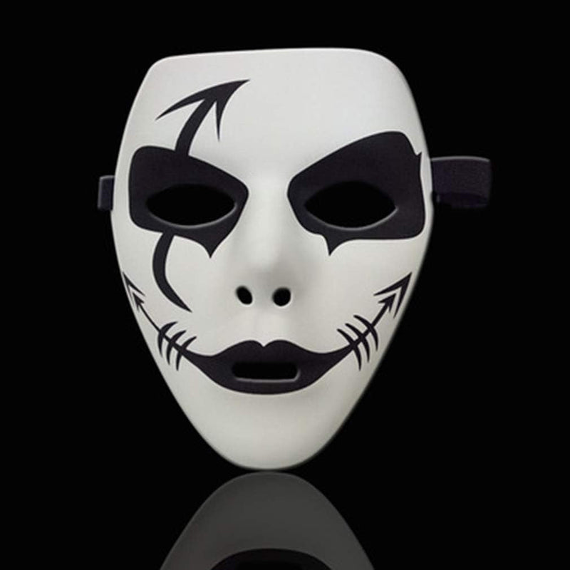 Dzrige Halloween Mask Cool Spooky Party Ghost Cosplay Mask Hip Hop Street Dance Masks Performances Prop