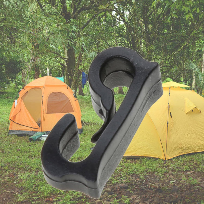 10Pcs/Set Clip Hooks Outdoor Camping Light Accessories Camping Fixed Canopy Tools Hiking Tent Hooks Tarp Black